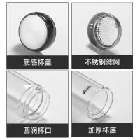 康厨亚（KANGCHUYA） KX8635-st320 双层玻璃杯 320ml 黑色（单位：个）