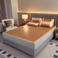 罗蒙 LM-5102 三件套 180*200cm凉席+48*74CM*2枕套 （单位:套） 咖色