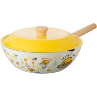 炊大皇（COOKER KING） 小黄鸭炒锅 铝合金 CG32XHY 32cm (单位:个) 左侧右侧手柄随机发货