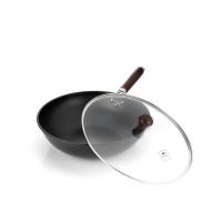 WORLD KITCHEN WK-JTCGT-2/KZ精铁系列两件套 炒锅32cm 锅铲36.5*9.8cm（单位：套）黑色