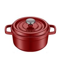 苏泊尔（SUPOR）ET24MF01-R珐琅铸铁锅经典系列  24cm(单位:台)酒红