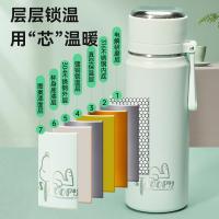 史努比（SNOOPY）SNP7221便携双饮保温杯  450ml （单位：个）绿色
