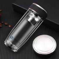 铭创知雨 PC-B2051 梦森鹅蛋双层玻璃杯 380ml （单位：个）