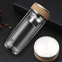 铭创知雨 PC-B2051 梦森鹅蛋双层玻璃杯 380ml （单位：个）