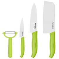 美瓷 TE04F 陶瓷刀具套装 五件套 绿色（单位：套）两种刀片随机发货 6.5寸菜刀+6寸多用刀+4寸水果刀+削皮器+刀座