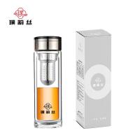 璞莉丝 PLS5241 朗仕系列 双层玻璃杯 385ml（单位：个）颜色随机