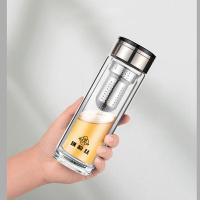 璞莉丝 PLS5241 朗仕系列 双层玻璃杯 385ml（单位：个）颜色随机