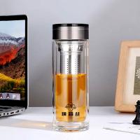 璞莉丝 PLS5241 朗仕系列 双层玻璃杯 385ml（单位：个）颜色随机