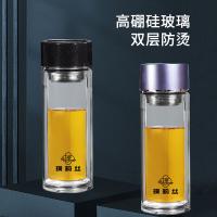 璞莉丝 PLS8043 茗逸系列 双层玻璃杯 300ml  (单位：个) 颜色随机