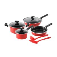 WORLD KITCHENWK-JMHG6/KZ/JY锅具炒锅30cm煎盘24cm汤锅24cm奶锅18cm铲子32.4勺30cm（单位：套）红色