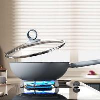 三禾（SANHO） LC32S1 0涂层微纳不粘炒锅 32cm (单位: 个)黛蓝青