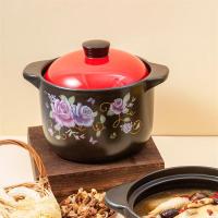 康厨亚（KANGCHUYA） KX6908 养生陶瓷煲 锅具 23cm，5L 黑色（单位：个）