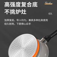三禾（SANHO） LJ24K6 煎锅 锅具 24cm 黑色（单位：个）