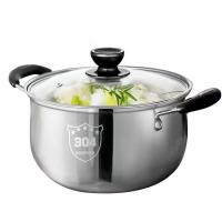 康厨亚（KANGCHUYA） KX6903 弧形汤锅 锅具 24cm 不锈钢色（单位：个）