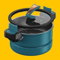 都市太太（DStt）DSTT-26爱乐扣汤锅24cm绿色（单位：个）