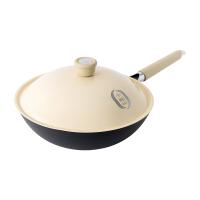 nolte HMD-97111  臻钛零涂层炒锅 32cm （单位：个）黑色