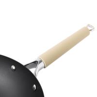 nolte HMD-97111  臻钛零涂层炒锅 32cm （单位：个）黑色