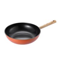 德世朗 DFS-TZ939-2A 鸿运0氟陶瓷不粘两件套 30cm炒锅+硅胶铲 （单位：套） 橙色