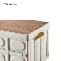 西屋（Westinghouse） MN10A 收纳箱（小号） 产品尺寸：42.5×30×24cm（展开尺寸） 包装尺寸：29×7×43.5cm 毛/净重：1.6kg/1.3kg 容量：约30L（单位：个）米白色
