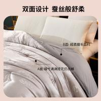 恒源祥（HYX） 提花仿丝棉 抗菌大豆保暖被 被子 150*200cm 灰色（单位：床）