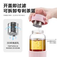 北鼎 茶水分离泡茶 玻璃杯 630ML 水墨灰（单位：个）