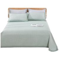 布鲁诺 BL-T10 沐夏-色织纯棉软席 床品套件 三件套 灰绿色（单位：套）床单：200x230cm、枕套：48x74cm*2