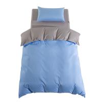 伊伊爱  TJ0JD02302022  纯棉三件套  被套:150*200cm  床单:160*230cm  枕套:48*74cm*1  （单位：套） 天空蓝灰双拼色