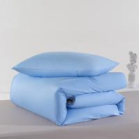 伊伊爱  TJ0JD02302022  纯棉三件套  被套:150*200cm  床单:160*230cm  枕套:48*74cm*1  （单位：套） 天空蓝灰双拼色