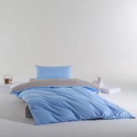 伊伊爱  TJ0JD02302022  纯棉三件套  被套:150*200cm  床单:160*230cm  枕套:48*74cm*1  （单位：套） 天空蓝灰双拼色