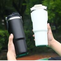 百斯克BSK-BW250840大容量提手车载冰霸杯900ml（单位：个）颜色随机发货