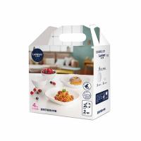 乐美雅V7258露特莎餐具4件套 饭碗12cm*2深盘22cm*2 （单位：套）白色