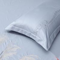 富安娜（fuanna） 芦荻 床品套件 四件套230*229cm 蓝色（单位：套）适用1.8米床 被套230*229cm*1、床单260*240cm*1、枕套74*48cm*2