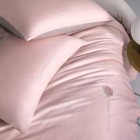 水星家纺（MERCURY） 花卉刺绣 四件套 新老包装随机  被套200cmx230cm 床单240*245cm 枕套48*74cm*2 （单位:套） 水晶玫瑰色