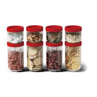 皖亭WT-RZ-1007八方来财储物罐八件套 罐450ml*4、罐900ml*4（单位：套）透明