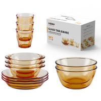 艾逸瑶选CJ-21136餐具碗5.5寸*3+盘7寸*3+杯270ML*3+碗1.6L*2（单位：套）