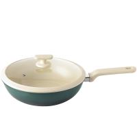 WORLD KITCHEN WK-CG30J58C-JY/KZ纳米陶系列不粘炒锅30CM（单位：个）白色