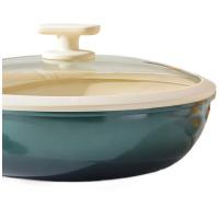 WORLD KITCHEN WK-CG30J58C-JY/KZ纳米陶系列不粘炒锅30CM（单位：个）白色
