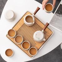 苏氏陶瓷（SUSHI CERAMICS）草木壶茶具组10件套-茶杯6茶壶1公道杯1茶叶罐1干泡盘1(单位:套)