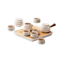 苏氏陶瓷（SUSHI CERAMICS）草木壶茶具组10件套-茶杯6茶壶1公道杯1茶叶罐1干泡盘1(单位:套)