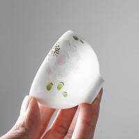 苏氏陶瓷（SUSHI CERAMICS）手绘百花杯套装 功夫茶杯陶瓷个人杯*6（单位：套）