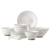 菲米生活（PHMI）FM-CJ2405 花知梦逸餐具套装碗*5+圆盘*4+小勺*4（单位：套）花色