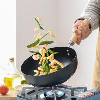 巴米乐（BURNELL）零涂层煎煮锅BNL-G022 24cm 10个/箱 黑色（单位：个）