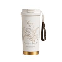 瑞双记 铃兰咖啡杯 304不锈钢 RS-BZ005 500ml (单位:个) 颜色随机