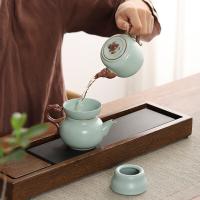 八方礼 BFL2023-34 龙行天下10入茶具 1茶壶1茶海6茶杯1茶漏1茶托(单位：套) 豆青
