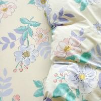 紫罗兰 VDZLPSS13231 全棉斜纹四件套 被套200*230cm 床单230*250cm 枕套48*74+4cm*2 款式随机发货 (单位:套)