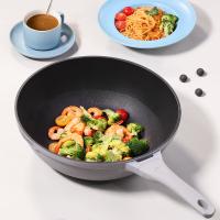 炊大皇（COOKER KING）BP50816压铸炒锅套装（炒锅*1+锅盖*1） 魅尚系列32cm（单位：套）灰珍珠色