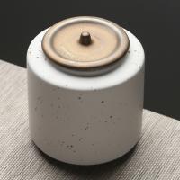 苏氏陶瓷（SUSHI CERAMICS）J0043茶叶罐时尚亚光铁锈茶具配件(单位：个)白