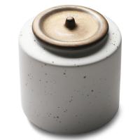 苏氏陶瓷（SUSHI CERAMICS）J0043茶叶罐时尚亚光铁锈茶具配件(单位：个)白
