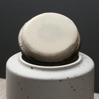 苏氏陶瓷（SUSHI CERAMICS）J0043茶叶罐时尚亚光铁锈茶具配件(单位：个)白