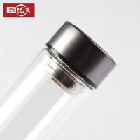 邮乐优选 简约双层玻璃杯 yx-ly-001 300ml (单位:个) 白色